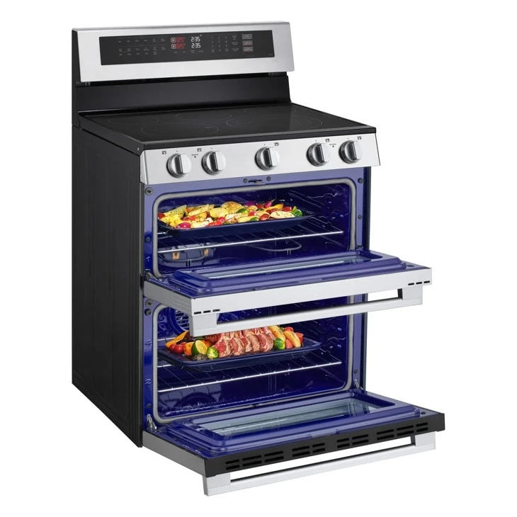 7.3 Cu. Ft. Smart Electric Double Oven Freestanding Range With Probake Convection®, Air Fry & Air Sous Vide LDEL7324YE