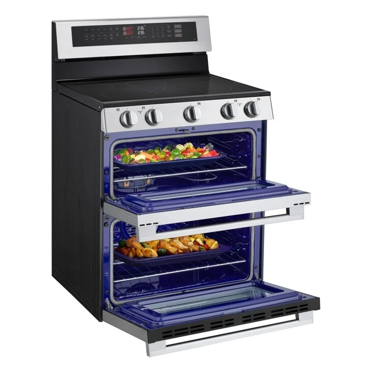 7.3 Cu. Ft. Smart Electric Double Oven Freestanding Range With Probake Convection®, Air Fry & Air Sous Vide LDEL7324YE