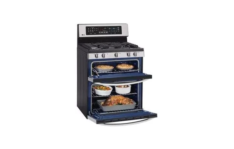 6.1 Cu. Ft. Capacity Gas Double Oven Range With Infrared Grill And Easyclean™ LDG3017ST