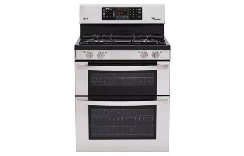LG 6.1 cu. ft. Capacity Gas Double Oven Range with 4 Sealed Gas Burners and EasyClean® Other LDG3031ST Picture 1