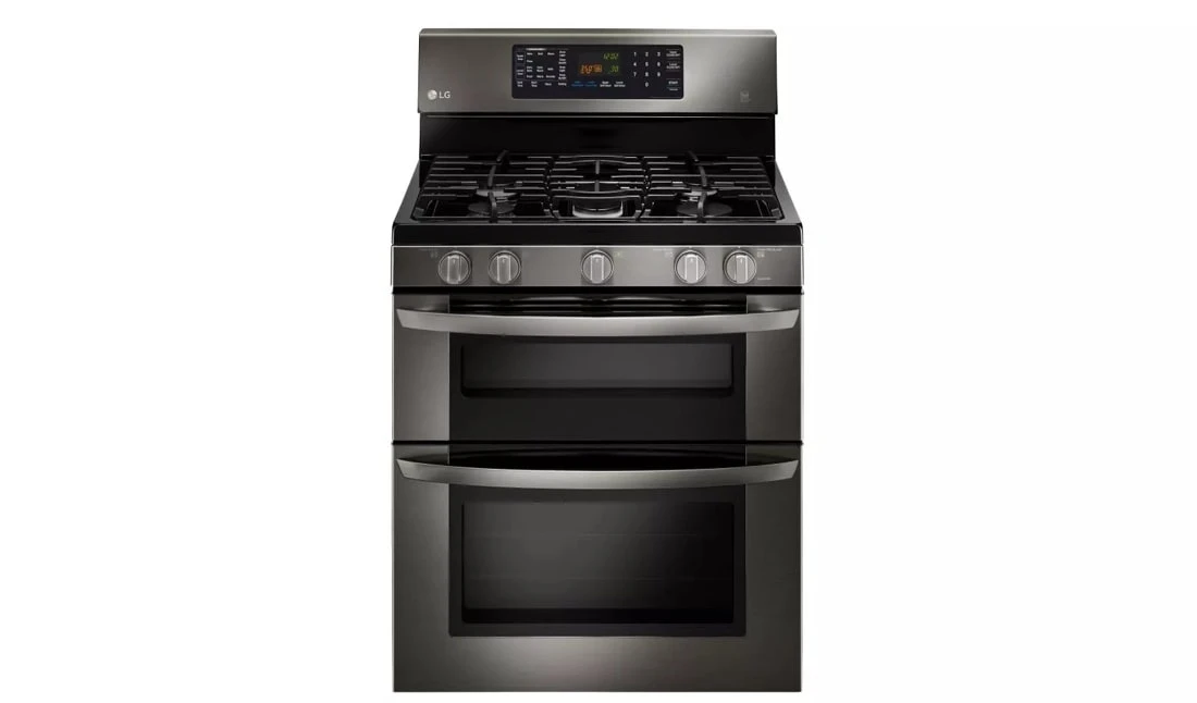 Black Stainless Steel Series 6.1 Cu. Ft. Capacity Gas Double Oven Range With Easyclean® LDG3036BD