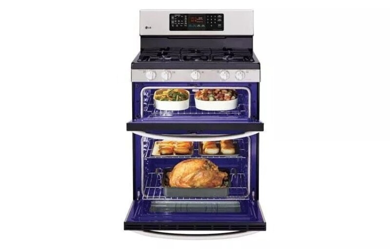 6.1 Cu. Ft. Capacity Gas Double Oven Range With Easyclean® And Intuitouch™ Controls LDG3036ST