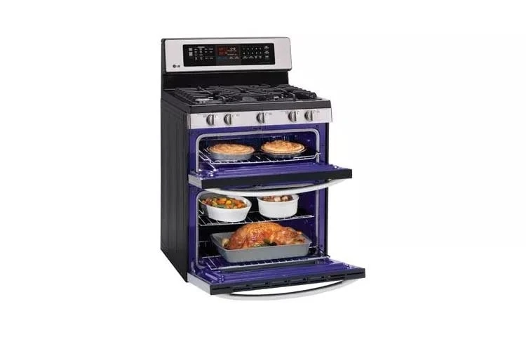 6.1 Cu. Ft. Capacity Gas Double Oven Range With Infrared Grill And Easyclean™ LDG3037ST