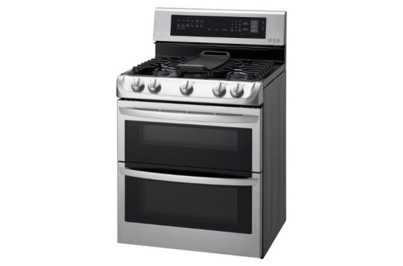 6.9 cu. ft. Gas Double Oven Range with ProBake Convection®, EasyClean® and Gliding Rack LDG4315ST