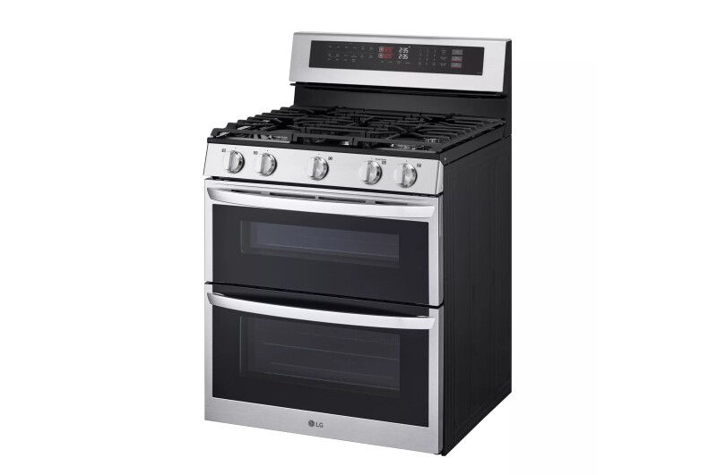 6.9 Cubic Feet Gas Double Oven Range With Probake Convection view 3