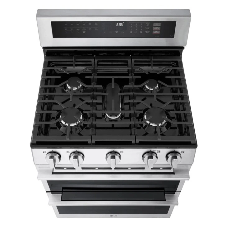 6.9 Cu. Ft. Smart Gas Double Oven Freestanding Range With Probake Convection®, Air Fry & Air Sous Vide LDGL6924Y