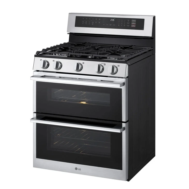 6.9 Cu. Ft. Smart Gas Double Oven Freestanding Range With Probake Convection®, Air Fry & Air Sous Vide LDGL6924Y