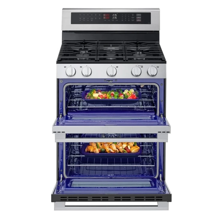 6.9 Cu. Ft. Smart Gas Double Oven Freestanding Range With Probake Convection®, Air Fry & Air Sous Vide LDGL6924Y