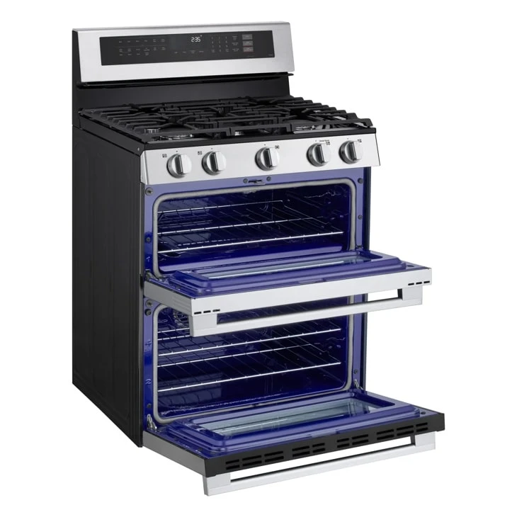 6.9 Cu. Ft. Smart Gas Double Oven Freestanding Range With Probake Convection®, Air Fry & Air Sous Vide LDGL6924Y