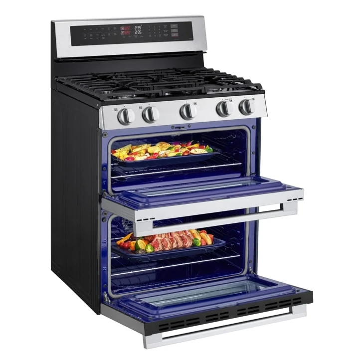 6.9 Cu. Ft. Smart Gas Double Oven Freestanding Range With Probake Convection®, Air Fry & Air Sous Vide LDGL6924Y