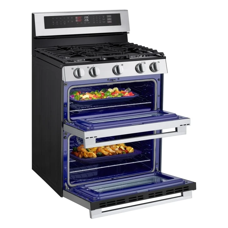 6.9 Cu. Ft. Smart Gas Double Oven Freestanding Range With Probake Convection®, Air Fry & Air Sous Vide LDGL6924Y