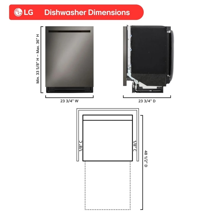 Smart FlushFit™ Top Control Dishwasher with 1-Hour Wash & Dry, QuadWash® Pro, TrueSteam® and Dynamic Heat Dry™ w/AutoVent Dry™ view 12