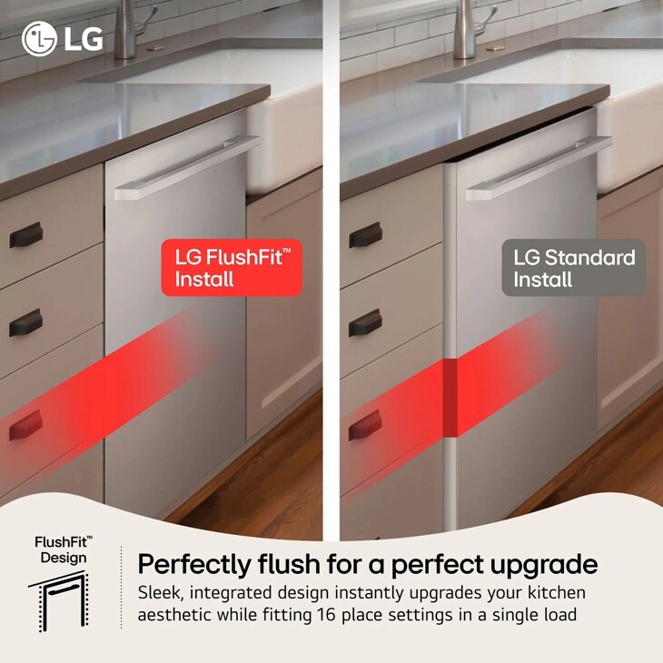 24 Inch Smart Flushfit™ Top Control Dishwasher With 1-hour Wash & Dry, Quadwash® Pro, And Dynamic Heat Dry™ W/autovent Dry™ LDNPM545D