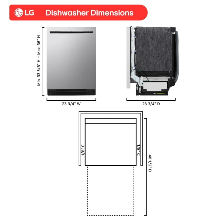 24 Inch Smart Flushfit™ Top Control Dishwasher With 1-hour Wash & Dry, Quadwash® Pro, And Dynamic Heat Dry™ W/autovent Dry™ LDNPM545S