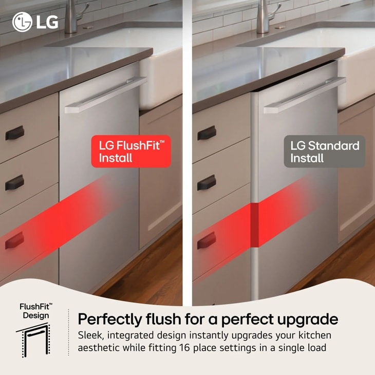 24 Inch Smart Flushfit™ Top Control Dishwasher With 1-hour Wash & Dry, Quadwash® Pro, And Dynamic Heat Dry™ W/autovent Dry™ LDNPM545S
