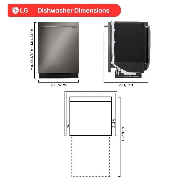 Smart FlushFit™ Top Control Dishwasher with 1-Hour Wash & Dry, QuadWash® Pro, TrueSteam® and Dynamic Heat Dry™ w/AutoVent Dry™ view 12