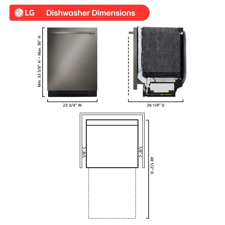 24 Inch Smart Flushfit™ Top Control Dishwasher With 1-hour Wash & Dry, Quadwash® Pro, And Dynamic Heat Dry™ W/autovent Dry™ LDNTM545D
