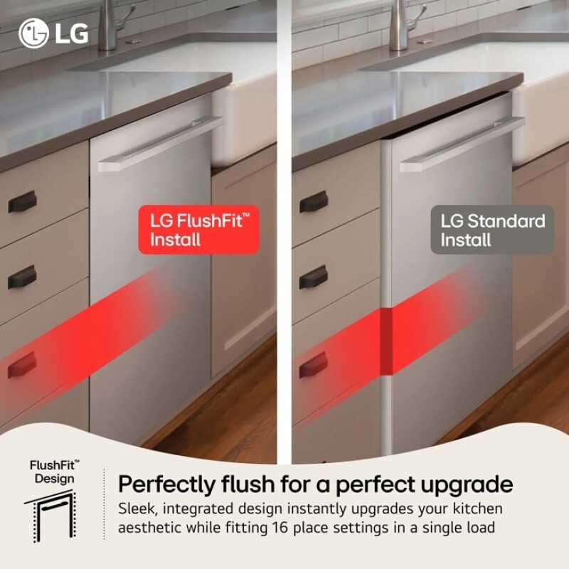 Smart FlushFit™ Top Control Dishwasher with 1-Hour Wash & Dry, QuadWash® Pro, and Dynamic Heat Dry™ w/AutoVent Dry™ view 2