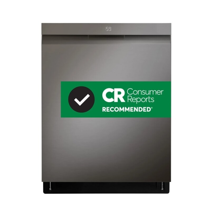 LG Smart Top-Control Dishwasher with 1-Hour Wash & Dry, QuadWash® Pro, and Dynamic Heat Dry™ Black Stainless Steel LDPH5554D Picture 1