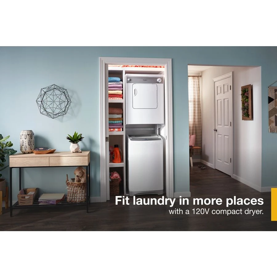 3.4 cu. ft. Compact Front Load Dryer with Flexible Installation view 5