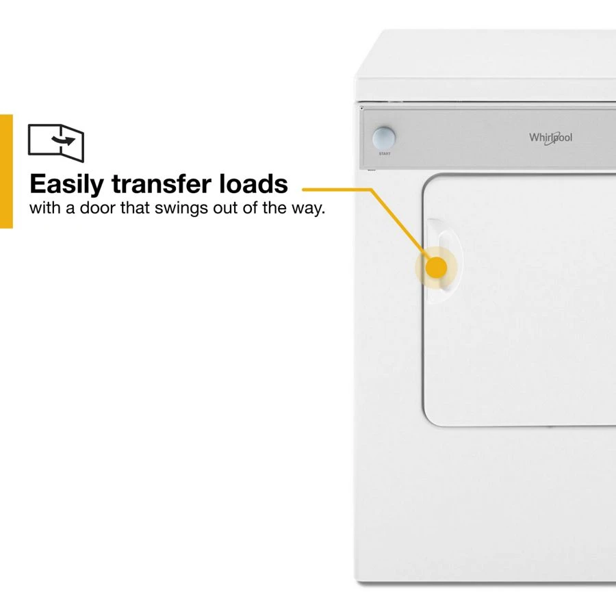 3.4 cu. ft. Compact Front Load Dryer with Flexible Installation view 7