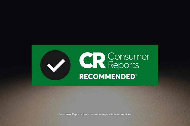 Recommended by Consumer Reports