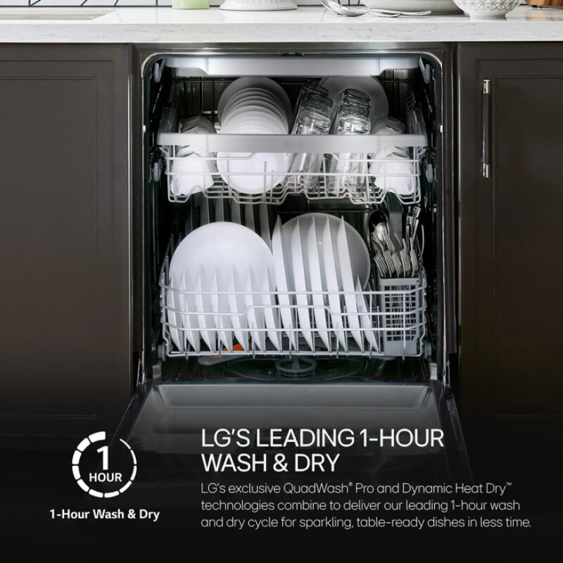 Top-Control Dishwasher with 1-Hour Wash & Dry, QuadWash® Pro, and Dynamic Heat Dry™ view 2