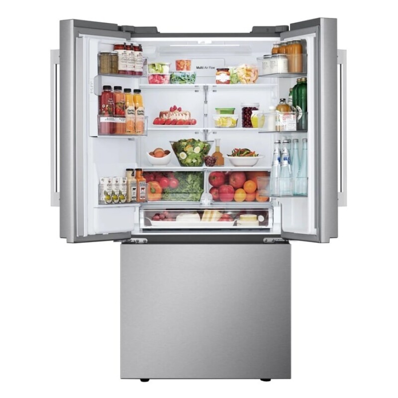 20 cu.ft. 3 Door French Door, 33 Wide Counter Depth MAX, Slim In Door Ice and Water dispenser, Dual Ice, New Hybrid Handle view 5