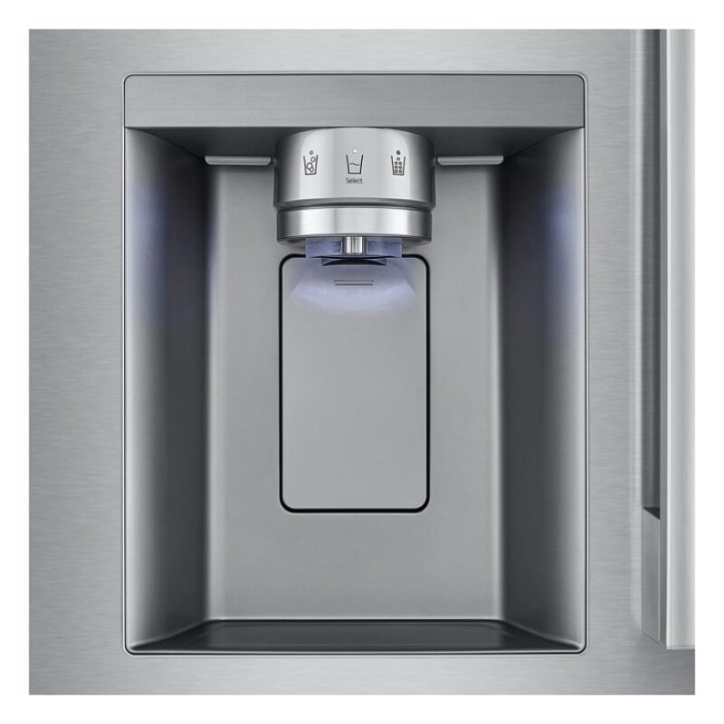 20 cu.ft. 3 Door French Door, 33 Wide Counter Depth MAX, Slim In Door Ice and Water dispenser, Dual Ice, New Hybrid Handle view 7