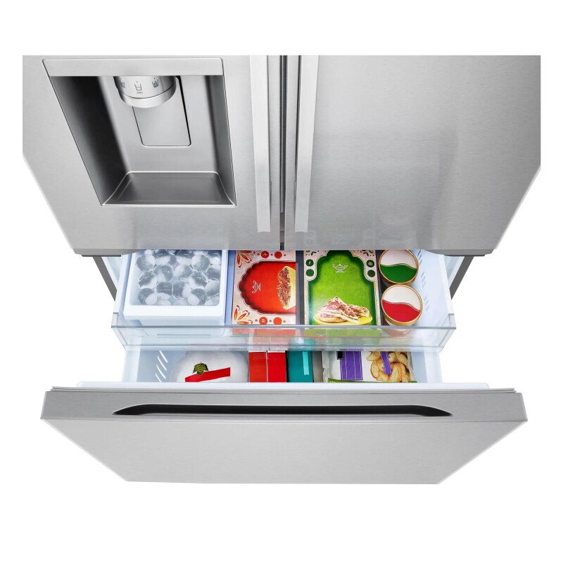 Counter-Depth MAX™ with Zero Clearance™ 3-Door French Door Refrigerator with Thin Door Design view 8