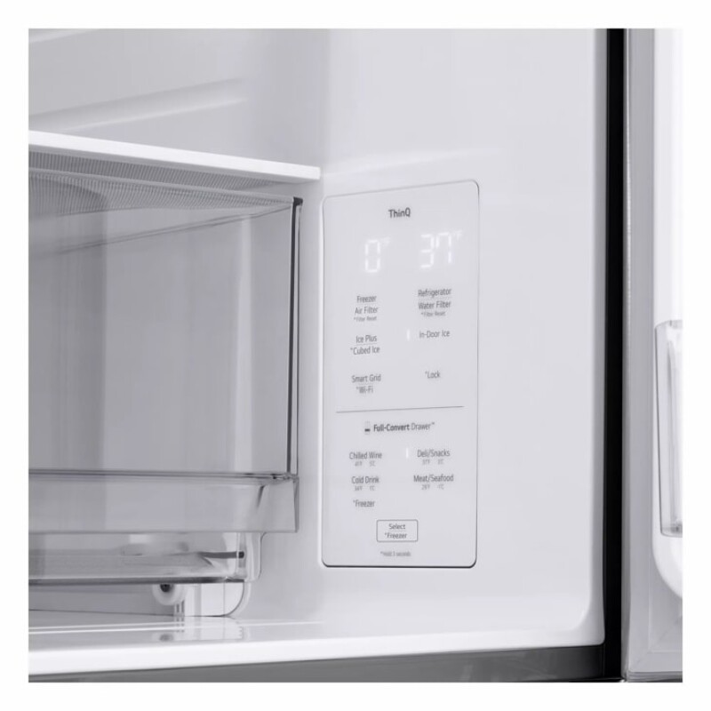 25 cu. ft. Smart Counter-Depth MAX™ 4-Door French Door Refrigerator with Full-Convert Drawer™ view 9