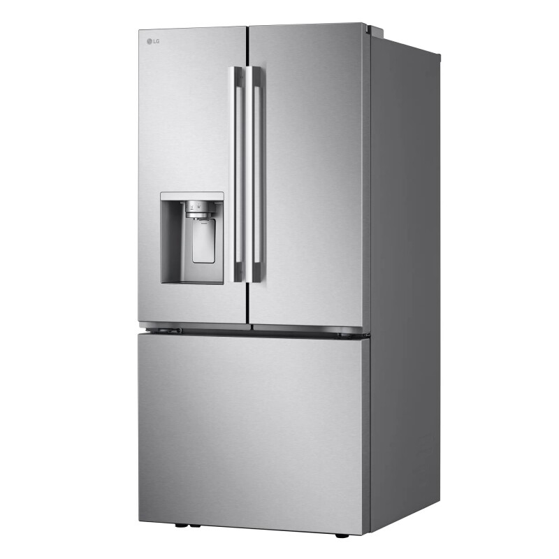 25 cu.ft. 3-Door French Door Refrigerator with Hybrid Handle Design and External Ice and Water Dispenser view 4