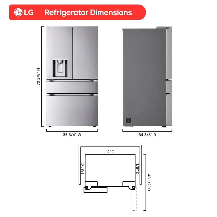 29 cu. ft. Standard-Depth MAX™ 4-Door French Door Refrigerator with Mini Craft Ice™ and Full-Convert Drawer™ view 21