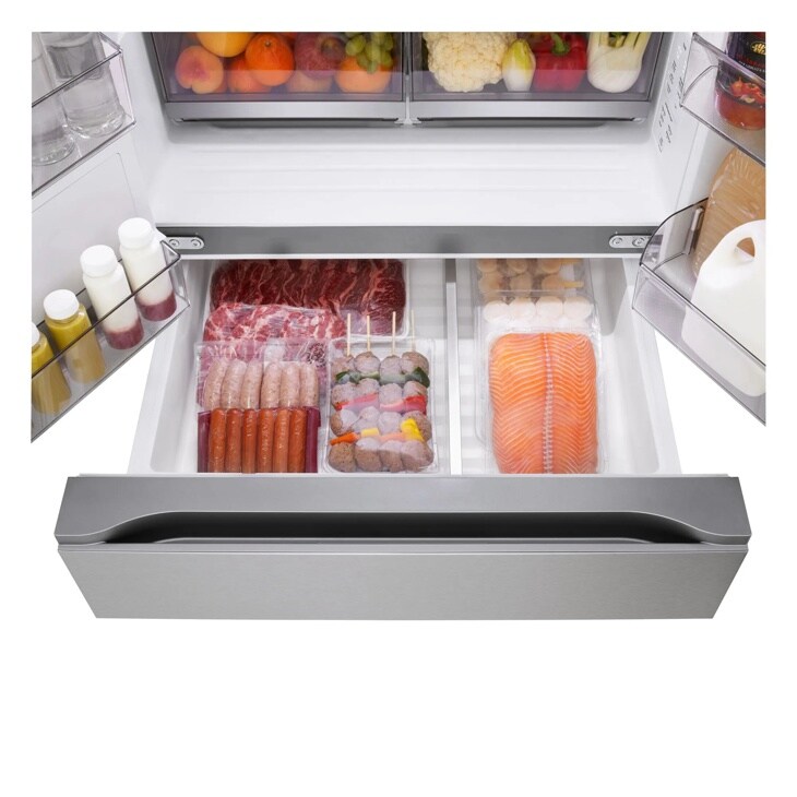 29 cu. ft. Standard-Depth MAX™ 4-Door French Door Refrigerator with Mini Craft Ice™ and Full-Convert Drawer™ view 4