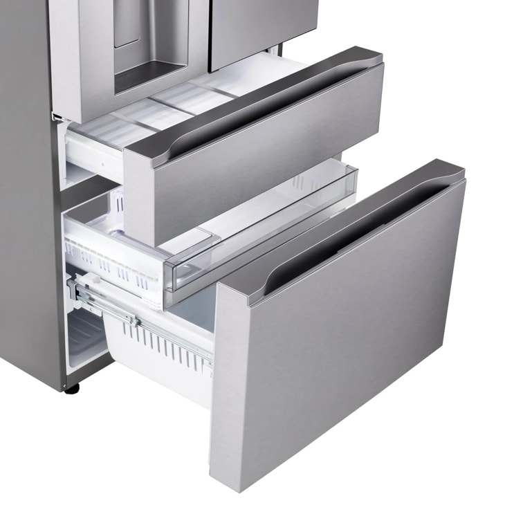 29 cu. ft. Standard-Depth MAX™ 4-Door French Door Refrigerator with Mirror InstaView® MyColor™ and Mini Craft Ice™ view 10