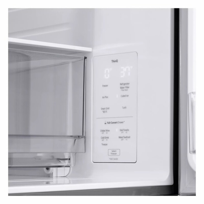 30 cu. ft. Smart Standard-Depth MAX™ 4-Door French Door Refrigerator with Full-Convert Drawer™ view 9