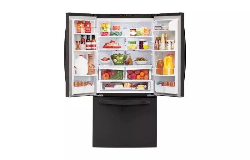 22 cu. ft. Large Capacity 30" Wide 3-Door French Door Refrigerator LFC22770SB