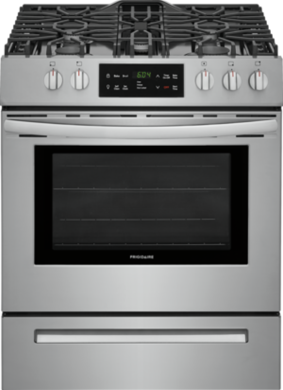 Frigidaire 30'' Front Control Gas Range Stainless Steel LFGH3054UF Picture 1