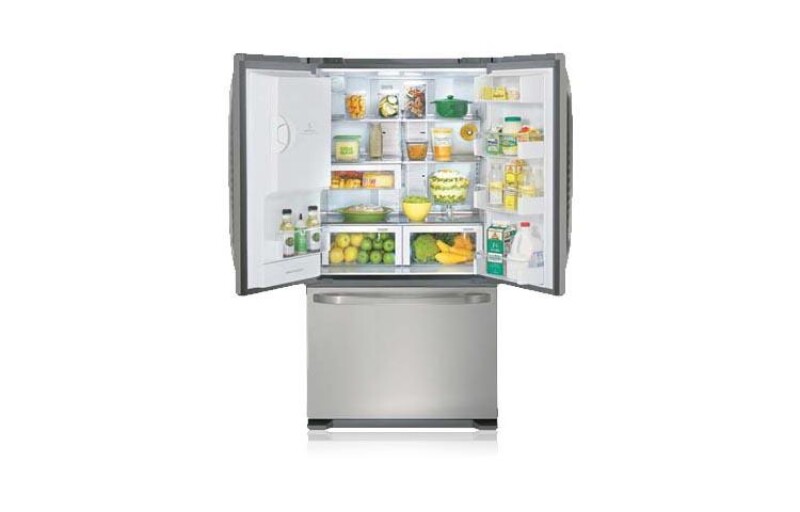 3-Door French Door Refrigerator with Ice and Water Dispenser (20.5 cu. ft.) LFX21980ST