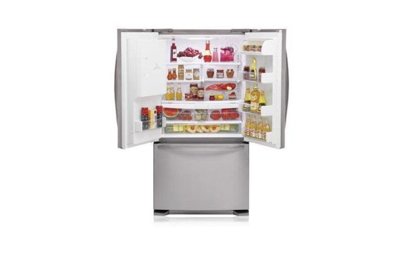 3-Door French Door Refrigerator with Ice and Water Dispenser (25 cu.ft.) LFX25971ST