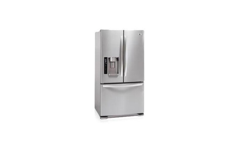 3-Door French Door Refrigerator with Ice and Water Dispenser (25 cu.ft.) LFX25971ST