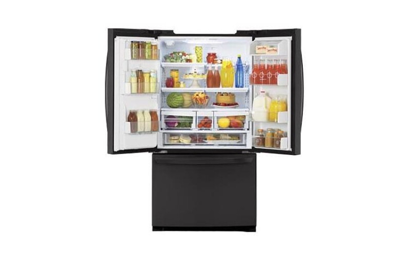 Large Capacity 3 Door French Door Refrigerator with Ice & Water Dispenser LFX25976SB