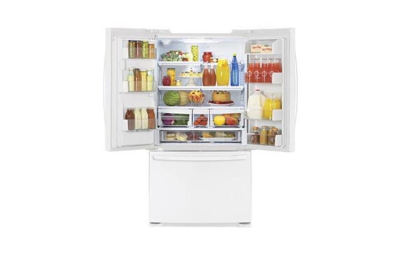 Large Capacity 3 Door French Door Refrigerator with Ice & Water Dispenser LFX25976SW