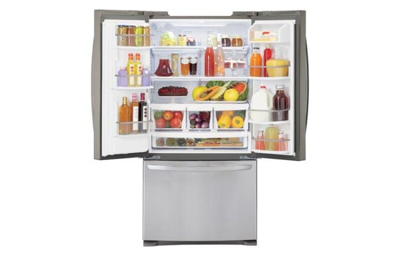 Ultra-Large Capacity 3 Door French Door Refrigerator with Ice & Water Dispenser (Fits a 33" Opening) LFX25978ST