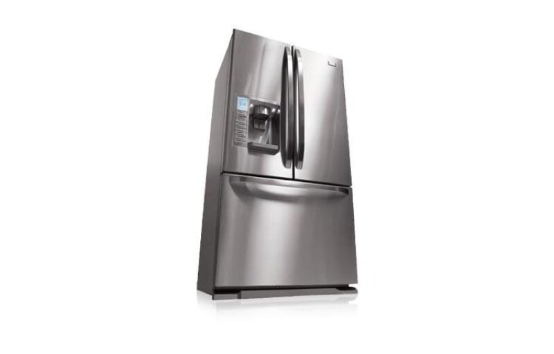 3-Door French Door Refrigerator with Ice and Water Dispenser (24.7 cu.ft.) LFX25980ST