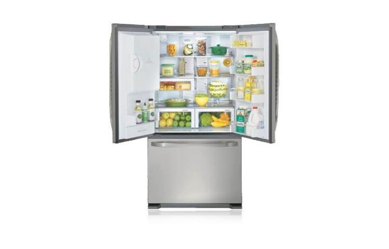 3-Door French Door Refrigerator with Ice and Water Dispenser (24.7 cu.ft.) LFX25980ST