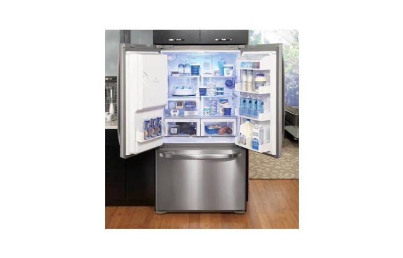 3-Door French Door Refrigerator with Ice and Water Dispenser (24.7 cu.ft.) LFX25980ST