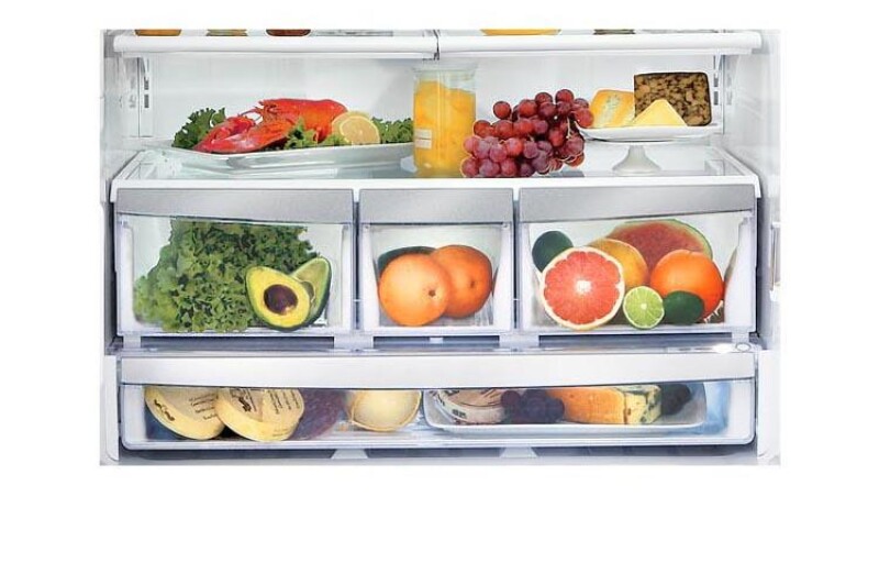 3-Door French Door Refrigerator with Ice and Water Dispenser (28 cu.ft.) LFX28977SB