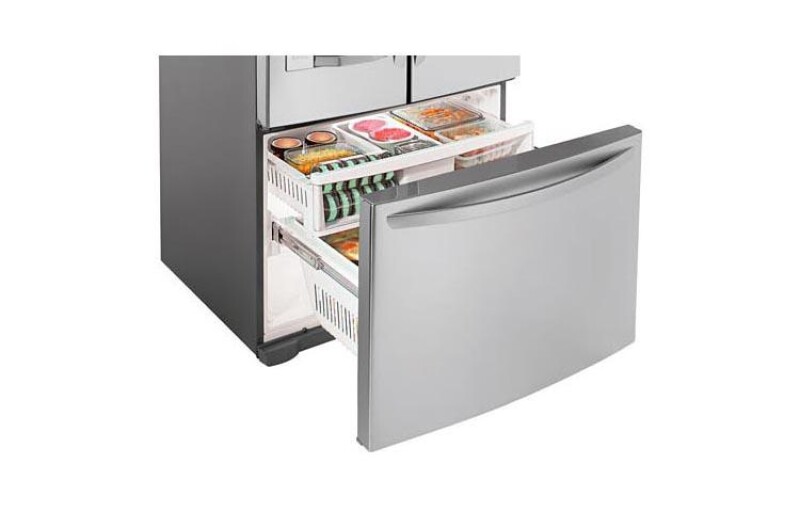 3-Door French Door Refrigerator with Ice and Water Dispenser (28 cu.ft.) LFX28977ST