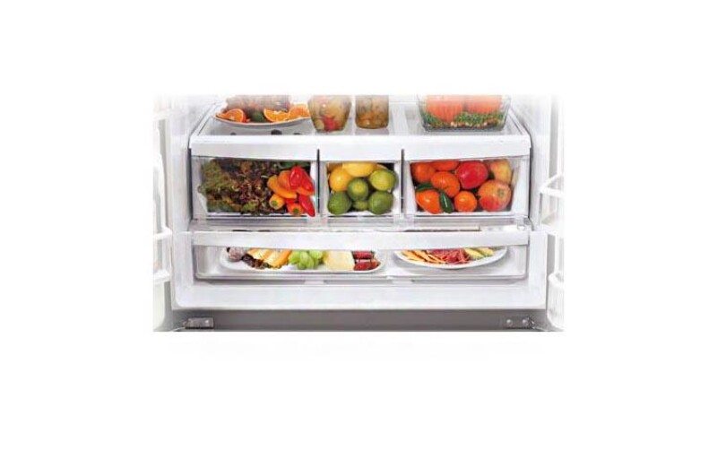 Ultra-Large Capacity 3 Door French Door Refrigerator with Dual Ice Maker LFX28979ST